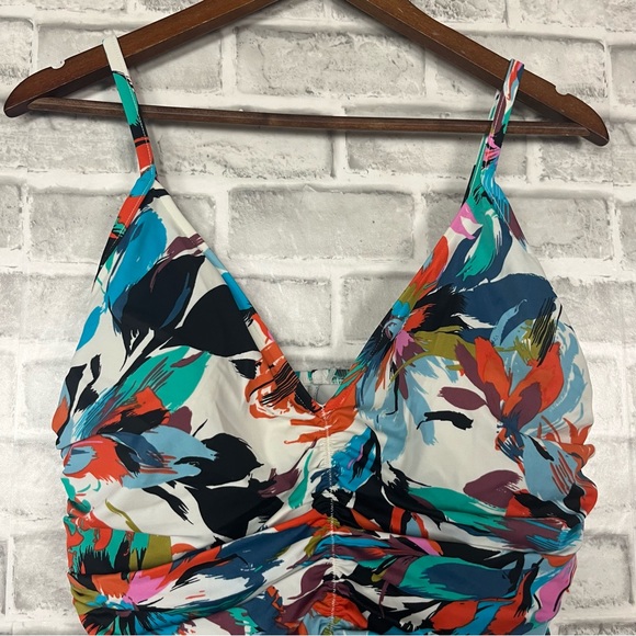 Magic Suit Colorful Slimming One Piece Swim Suit Tropical Hawaiian Printed 14 - Picture 6 of 7